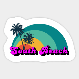 South Beach Shirt Sticker